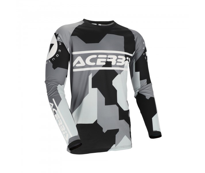 Camiseta Acerbis Mx Linear Sumbawa Negro Gris |0026051.319|