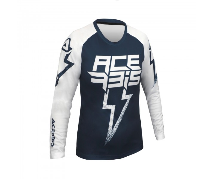 Camiseta Acerbis Inafntil Blizzard Azul Blanco |0026055.245|