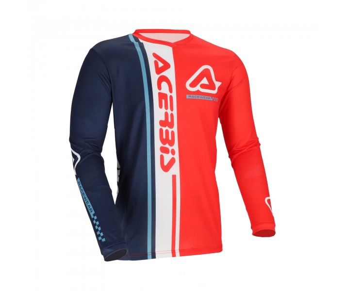 Camiseta Acerbis Mx J-Track Connection Rojo Azul |0026058.344|