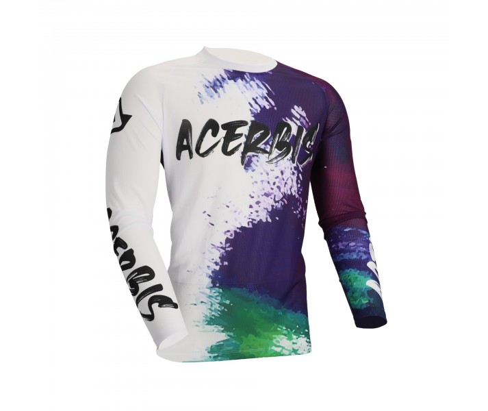 Camiseta Acerbis J-Windy Vent Brush Blanco Morado |0026066.242|