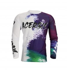 Camiseta Acerbis J-Windy Vent Brush Blanco Morado |0026066.242|