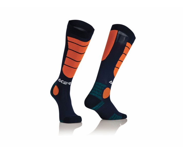 Calcetines Acerbis Mx Impact Azul Naranja |0021633.243|