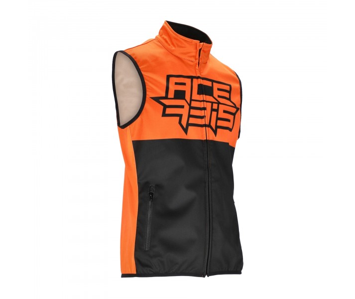 Chaleco Acerbis Softshell Linear Negro Naranja |0025509.313|