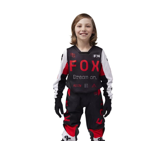 Traje Fox Infantil 180 Race Spec Rojo Fluor