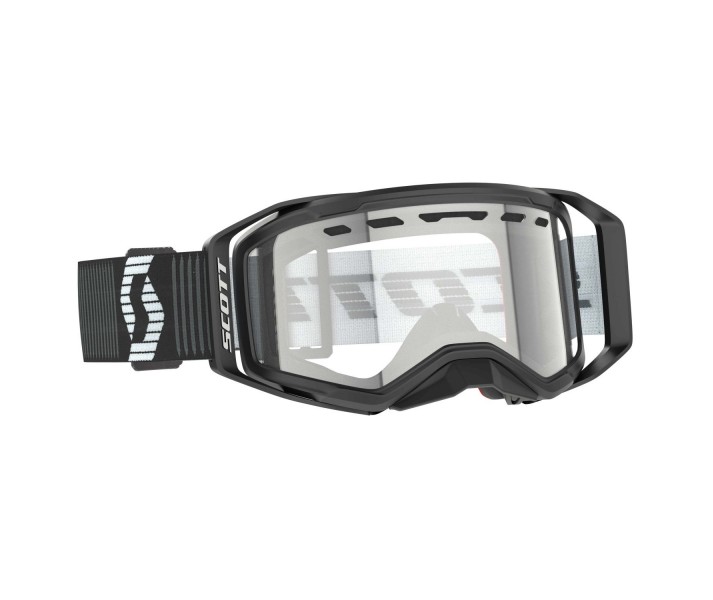 Máscara Scott Scott Prospect 2.0 Enduro Negro Blanco Lente Transparente