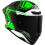 Casco Kyt Tt-Revo Overtech Negro Verde |Y6TR0002|