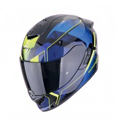 Casco Scorpion EXO-1400 Evo II Air Intensio Negro Azul EXPOSICIÓN |140-486-66|