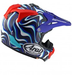 Casco Arai Mx-V Evo Stream Azul |8009236001|