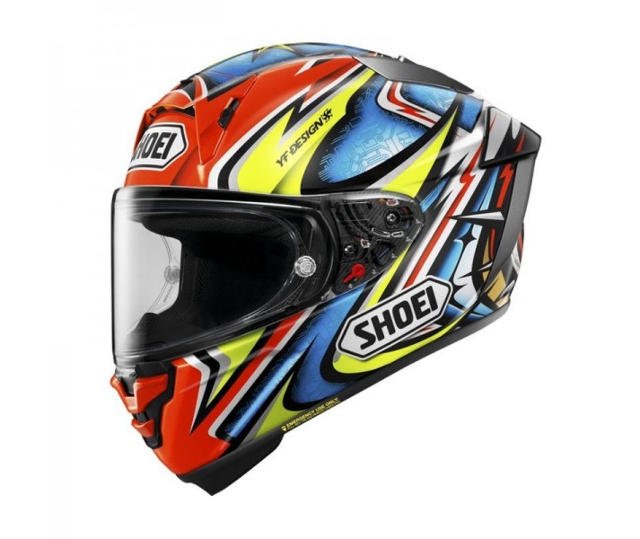 Casco Shoei X-SPR Pro Daijiro Rojo Amarillo Azul |CSXSP150012|