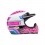 Casco Bell Moto 3 Deathspray Púrpura Rosa Brillo |8009283001|