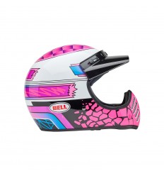 Casco Bell Moto 3 Deathspray Púrpura Rosa Brillo |8009283001|