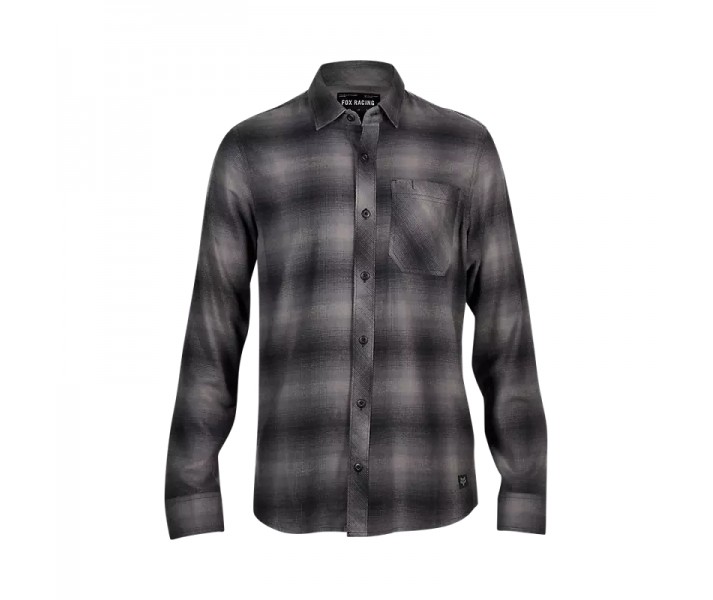 Camisa Fox De Franela Survivalist Negro |31737-001|