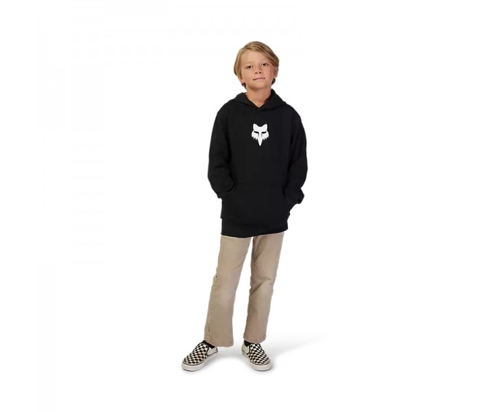 Sudadera Fox Infantil Con Capucha Y Cremallera Head Camo Negro