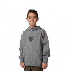 Sudadera Fox Infantil Con Capucha Y Cremallera Head Camo Gris