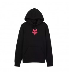 Sudadera Fox Mujer Con Capucha Fox Mujer Head Negro Rosa