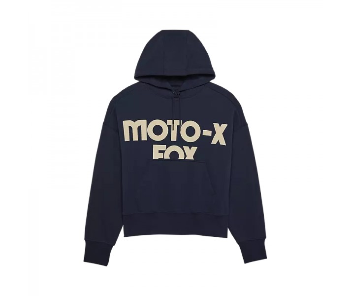 Sudadera Fox Mujer Con Capucha Moto-X Oversized Azul |32829-329|