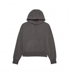 Sudadera Fox Mujer Con Capucha Wordmark Oversized Gris