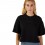 Camiseta Fox Mujer Premium Wordmark Crop Negro |31984-001|