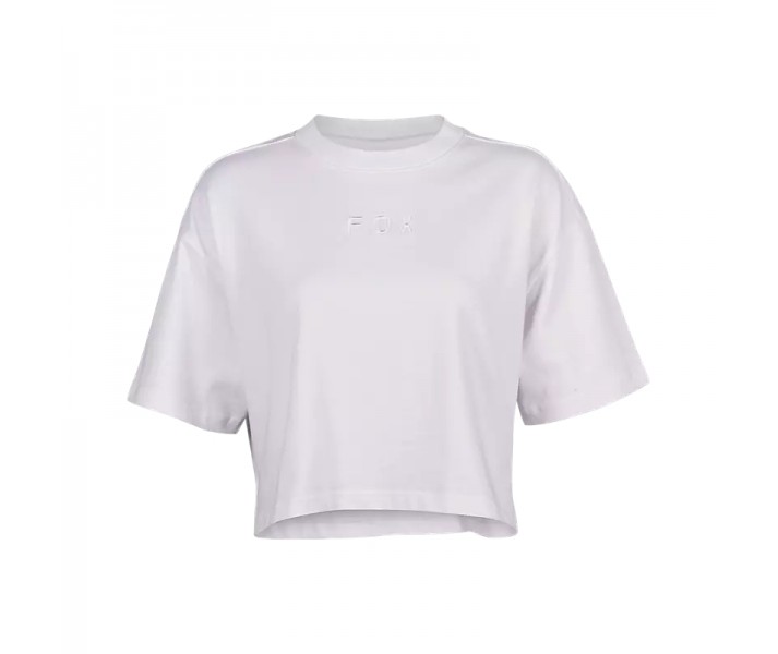 Camiseta Fox Mujer Premium Wordmark Crop Blanco |31984-008|