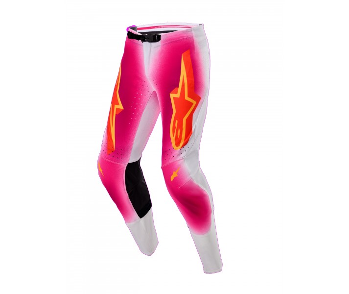 Pantalón Alpinestars Supertech Mig Rosa Fluor Blanco |3721525-3117|