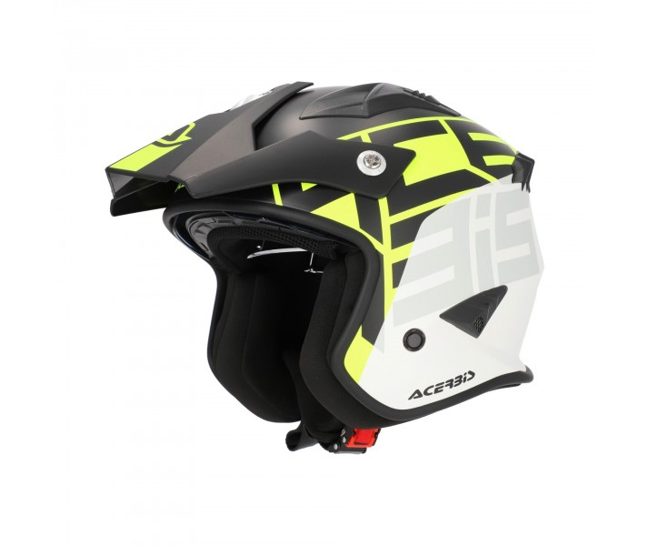 Casco Acerbis Jet Aria Graphic Negro Amarillo Fluor |0026602.457|