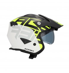 Casco Acerbis Jet Aria Graphic Negro Amarillo Fluor |0026602.457|