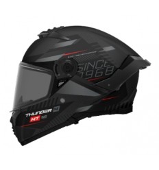 Casco Mt Thunder 4 Sv Luminence D1 Negro Gris Mate |1308C38312|