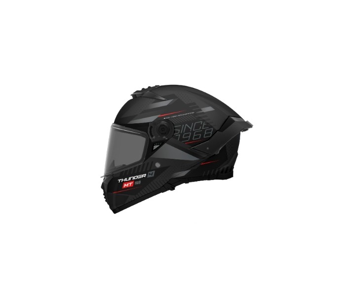 Casco Mt Thunder 4 Sv Luminence D1 Negro Gris Mate |1308C38312|