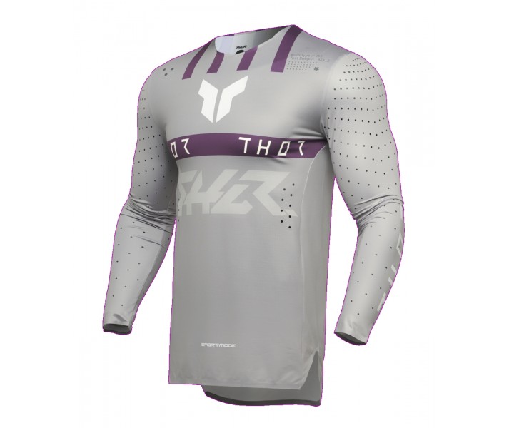 Camiseta Thor Sprtmode Flite Gris Morado Blanco |29108272|