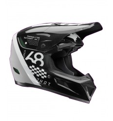 Casco Thor Reflex Sport Riot Negro Blanco |01108775|