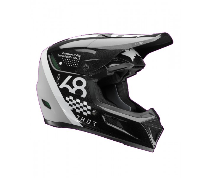 Casco Thor Reflex Sport Riot Negro Blanco |01108775|