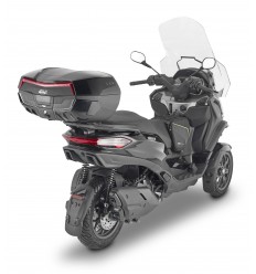 Maleta Givi V58 Maxia 5 Negro Rojo Sobretapas Aluminio |V58N|