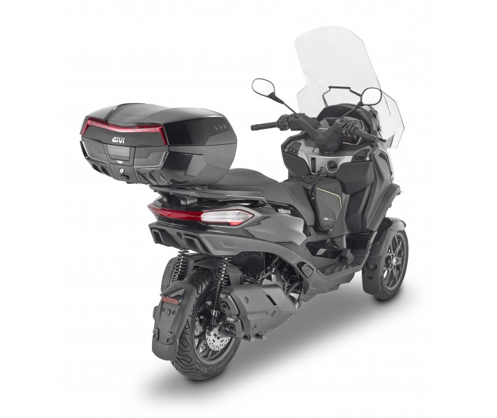 Maleta Givi V58 Maxia 5 Negro Rojo Sobretapas Aluminio |V58N|