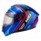 Casco NZI Trendy 2 Connected Dark Azul Rojo |150346A895|