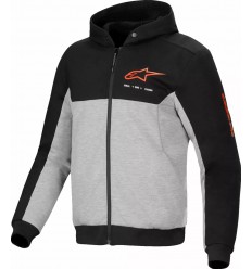 Sudadera Alpinestars Chrome V2 Sport Negro Gris Brezo Rojo Fluor |4200325-1473|