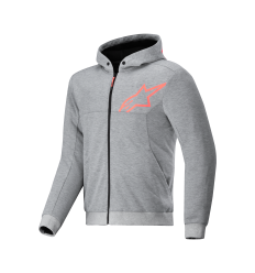 Sudadera Alpinestars Chrome V2 Sport Gris Brezo Rojo Fluor |4200325-9199|