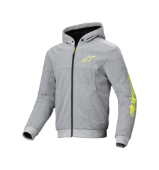 Sudadera Alpinestars Chrome V2 Sport Gris Brezo Amarillo Fluor |4200325-9232|