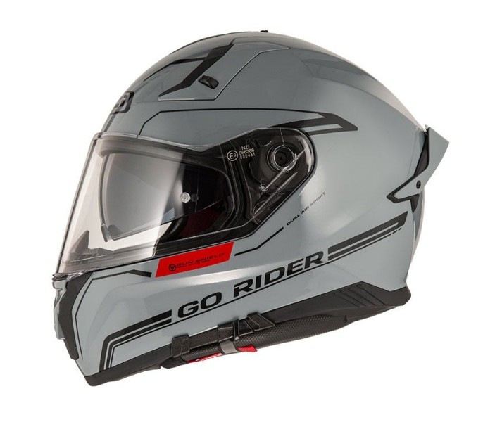 Casco Nzi Go Rider Stream Duo Solid Gris |150337A417|