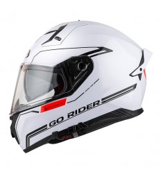 Casco Nzi Go Rider Stream Duo Solid Blanco |150337A418|