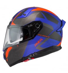 Casco Nzi Go Rider Duo Trident Azul Antracita Naranja Mate |150336A405|