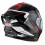 Casco Nzi Go Rider Duo Trident Negro Gris Rojo Brillo |150336A410|