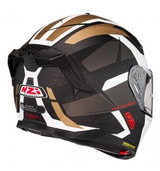 Casco Nzi Go Rider Duo Trident Negro Gris Oro Mate |150336A412|