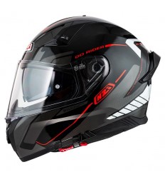 Casco Nzi Go Rider Duo Motion Negro Antracita Blanco Brillo |150336A413|