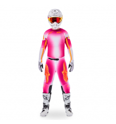 Traje Alpinestars Supertech Afd Mig Rosa Fluor Blanco