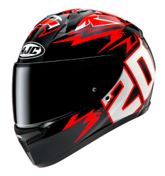 Casco Hjc C10 Diablo Mask Negro Rojo |10150106|