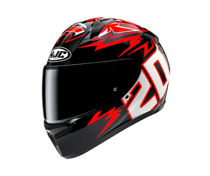 Casco Hjc C10 Diablo Mask Negro Rojo |10150106|