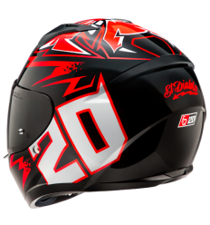 Casco Hjc C10 Diablo Mask Negro Rojo |10150106|