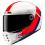 Casco Hjc V10 Fq20 Retro Blanco Rojo Azul |10462106|