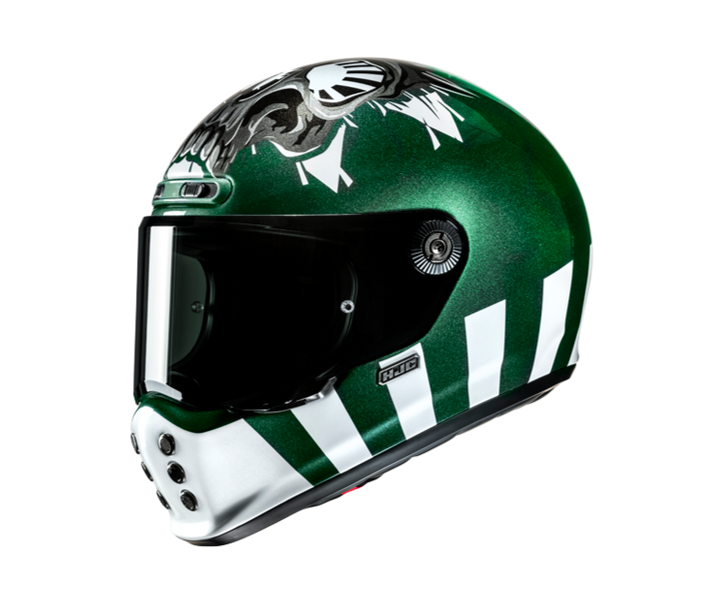 Casco Hjc V10 Crania Verde Blanco |10470406|