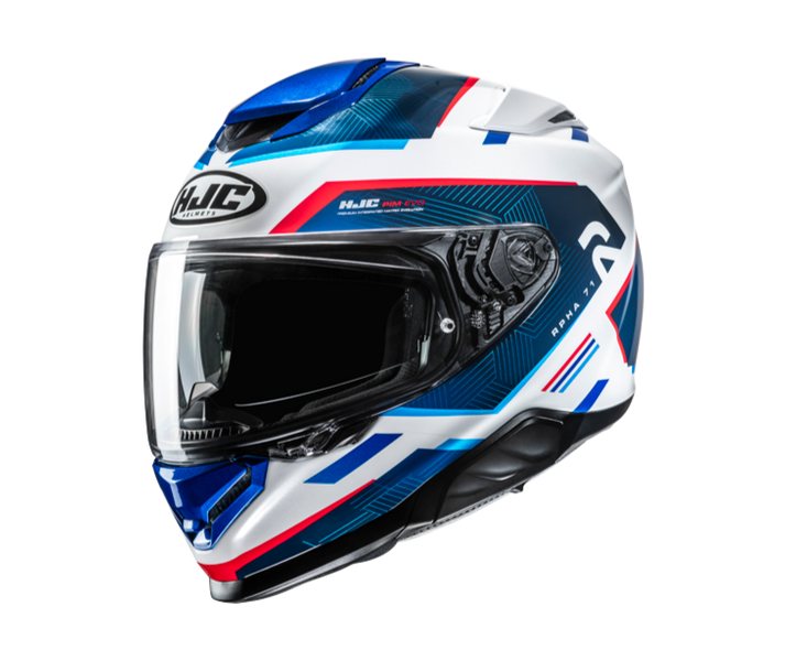 Casco Hjc Rpha71 Ellon Blanco Azul Rojo |12692105|